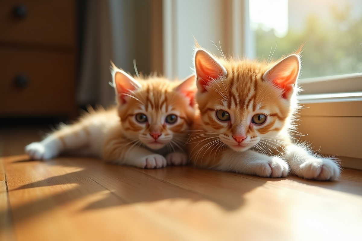 Chaton deux visages s
