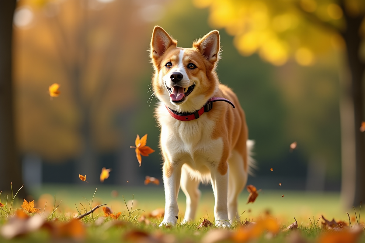 chien collier