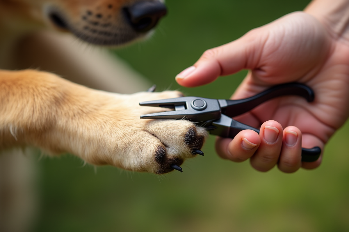 chien ongles